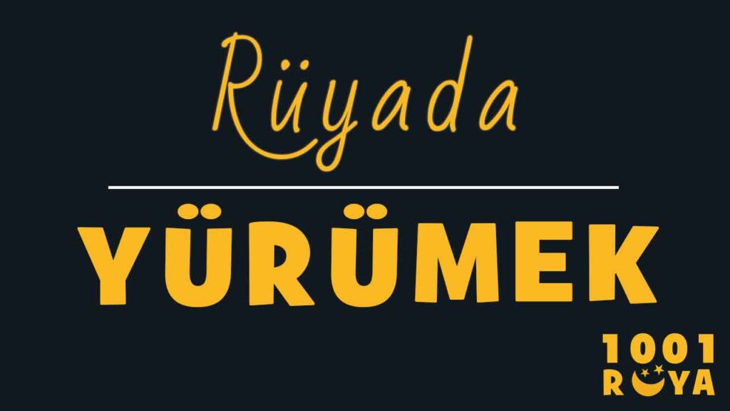 Rüyada Yürümek, Yolda Yürümek, Karda Yürümek - 1001Ruya